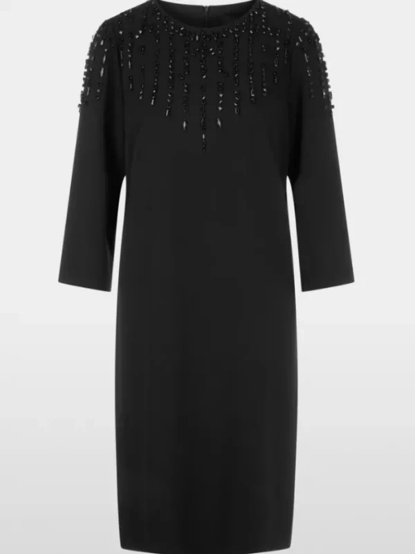 Marc Cain Glam Dresses | Party Wear^Women's Dress In Black With Crystals YG 21.10 W05 Col 9