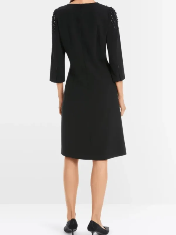 Marc Cain Glam Dresses | Party Wear^Women's Dress In Black With Crystals YG 21.10 W05 Col 9