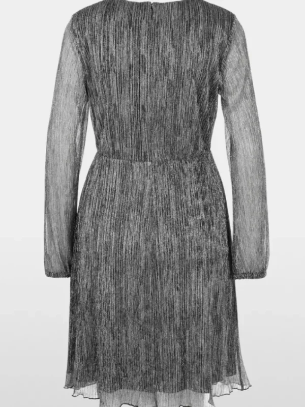 Marc Cain Glam Dresses | Gifts Under £250^Women's Silver Dress In Metallic Jersey YG 21.06 J01 Co
