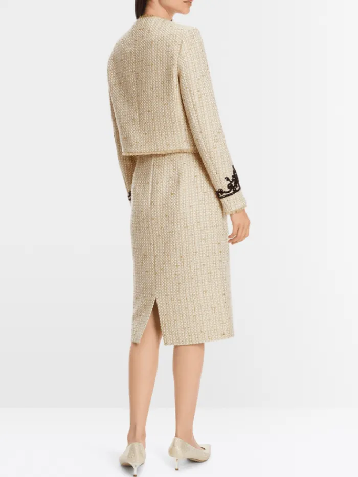 marc_cain_glam_womens_spa_2-1.webp Marc Cain Glam Party Wear | Gifts Under £250^Women's Sparkling Jacket With Fine Embroidery XG 31.02