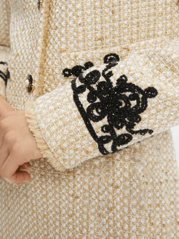 marc_cain_glam_womens_spa_4-1.webp Marc Cain Glam Party Wear | Gifts Under £250^Women's Sparkling Jacket With Fine Embroidery XG 31.02