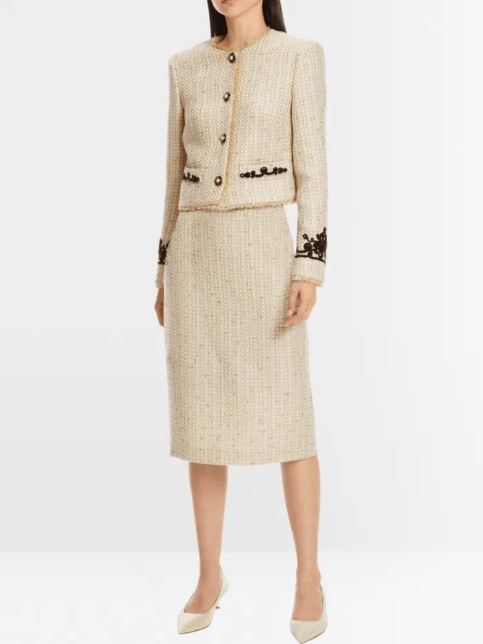 marc_cain_glam_womens_spa_5-1.webp Marc Cain Glam Party Wear | Gifts Under £250^Women's Sparkling Jacket With Fine Embroidery XG 31.02