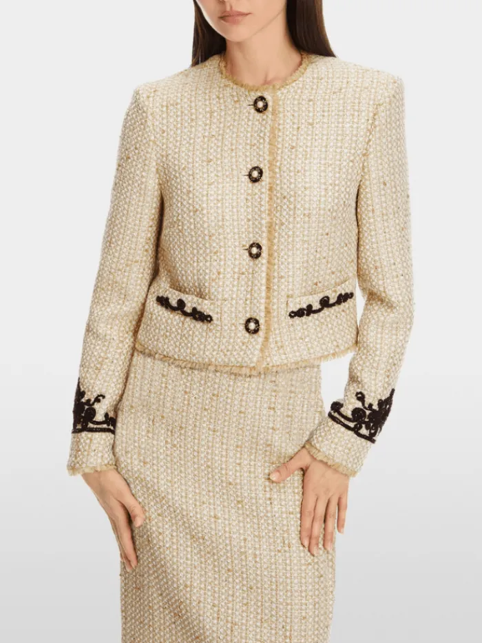 marc_cain_glam_womens_spa_6-1.webp Marc Cain Glam Party Wear | Gifts Under £250^Women's Sparkling Jacket With Fine Embroidery XG 31.02