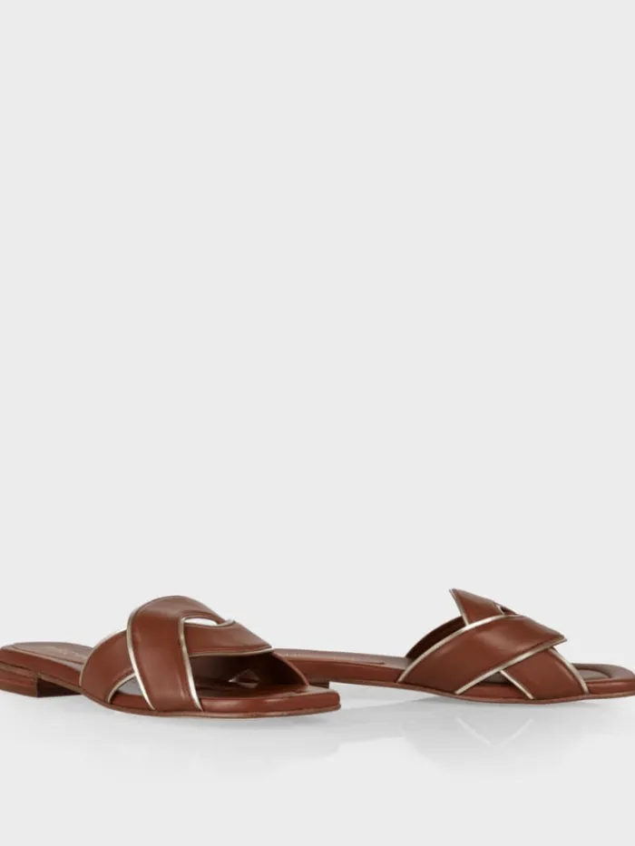 marc_cain_mules_with_brai_1.webp Marc Cain Footwear | Footwear^Mules With Braided Straps In Bright Ochre WB SG.13 L21 COL 4