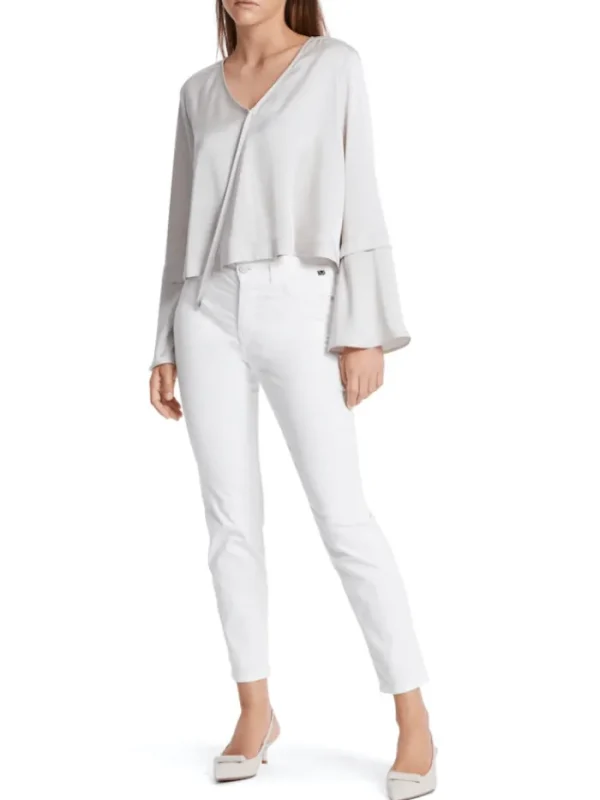 Marc Cain Pants Trousers | Gifts Under £250^Marc Cain SILEA 5 Pocket Trousers In White WP 81.78 W01 COL 100