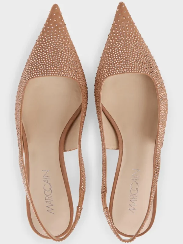 Marc Cain Party Wear | Footwear^Soft Rose Slingback Pumps With Crystals WB SD.06 L22 COL 203