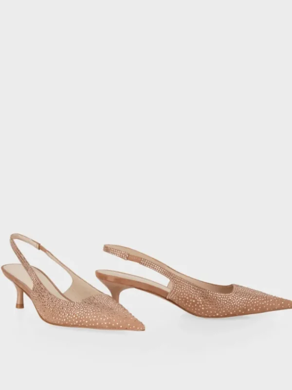 Marc Cain Party Wear | Footwear^Soft Rose Slingback Pumps With Crystals WB SD.06 L22 COL 203