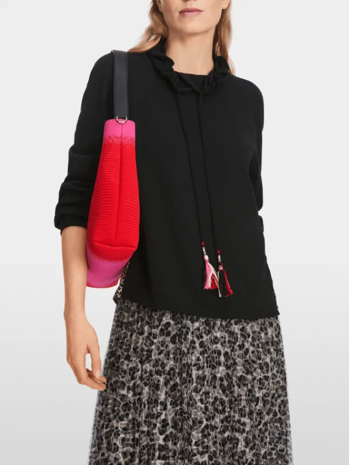 marc_cain_sports_black_sl_1.webp Marc Cain Sports Sweatshirts And T-Shirts | Tops^Black Slip On Top XS 55.06 J57 Col 900