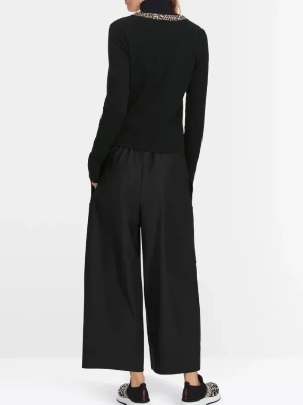 Marc Cain Sports Coats And Jackets | Gifts Under £250^Black Zip Up Jacket In Cotton Rib XS 31.10 J55 COL 90