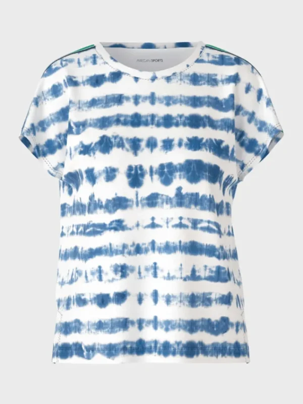 Marc Cain Sports Sweatshirts And T-Shirts | Tops^Blue Batik Printed Top US 48.50 J26 COL 395