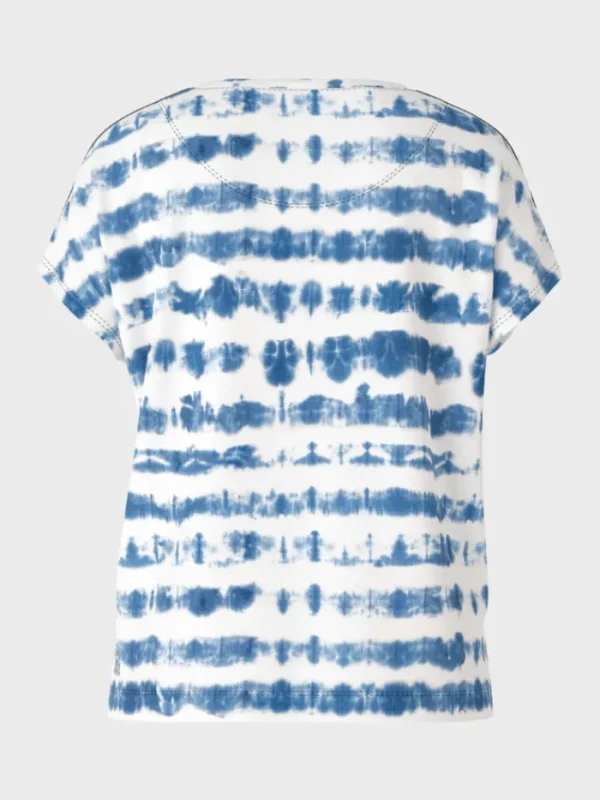 Marc Cain Sports Sweatshirts And T-Shirts | Tops^Blue Batik Printed Top US 48.50 J26 COL 395