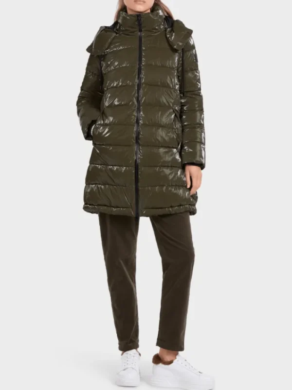 Marc Cain Sports Coats And Jackets | Puffers And Gilets^Coated Quilted Jacket IN Bright Terra VS 12.11 W65 CO
