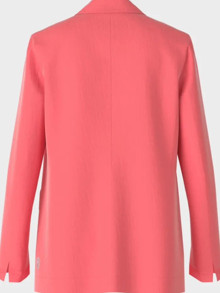 marc_cain_sports_creased__2.webp Marc Cain Sports Coats And Jackets | Gifts Under £250^Creased Look Blazer In Light Neon Coral Red WS 34.12