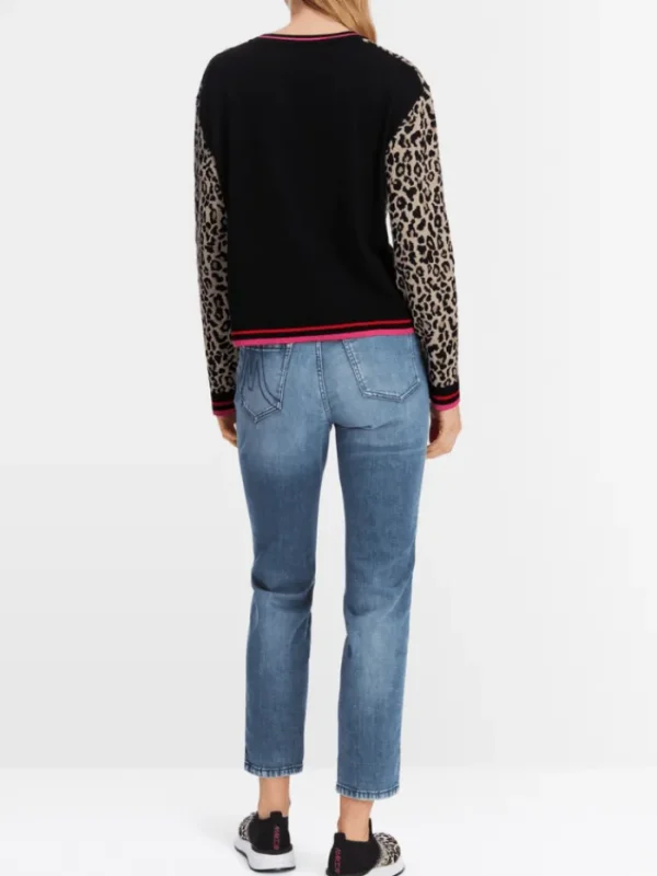 Marc Cain Sports Knitwear | Gifts Under £250^Leopard Print Design Jumper XS 41.36 M32 Col 117