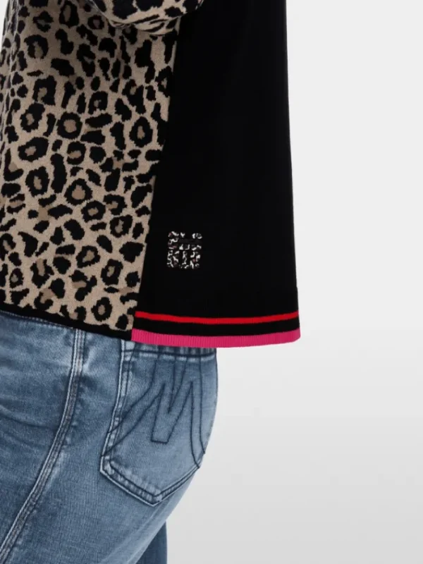 Marc Cain Sports Knitwear | Gifts Under £250^Leopard Print Design Jumper XS 41.36 M32 Col 117