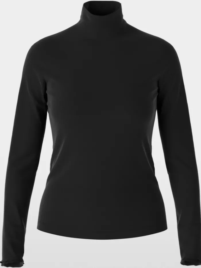marc_cain_sports_long_sle_0-2.webp Marc Cain Sports Tops | Gifts Under £100^Long Sleeved Turtleneck Top In Black XS 48.18 J18 Col