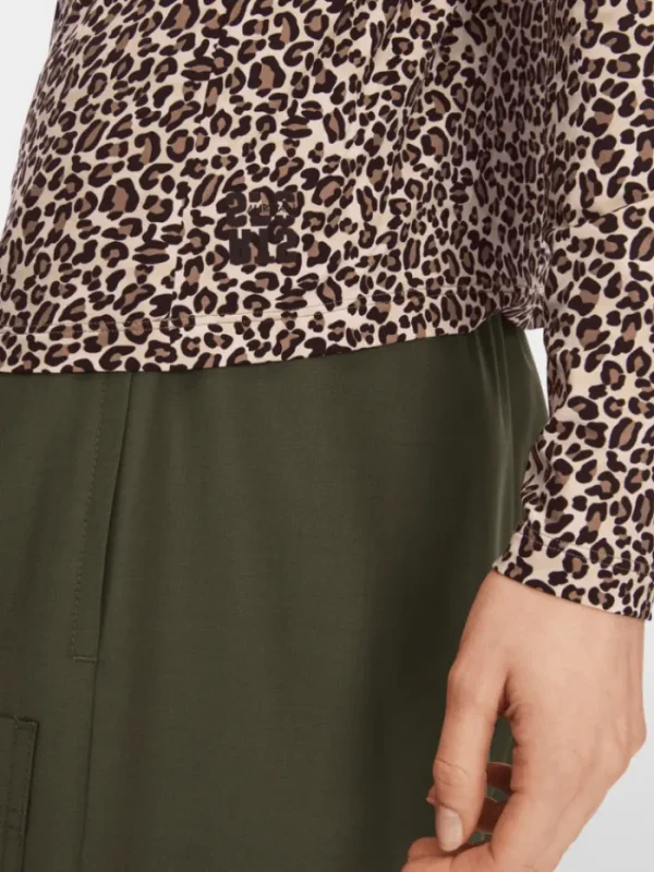 Marc Cain Sports Knitwear | Gifts Under £250^Long Sleeved Turtleneck Top In Leo Print XS 48.52 J36