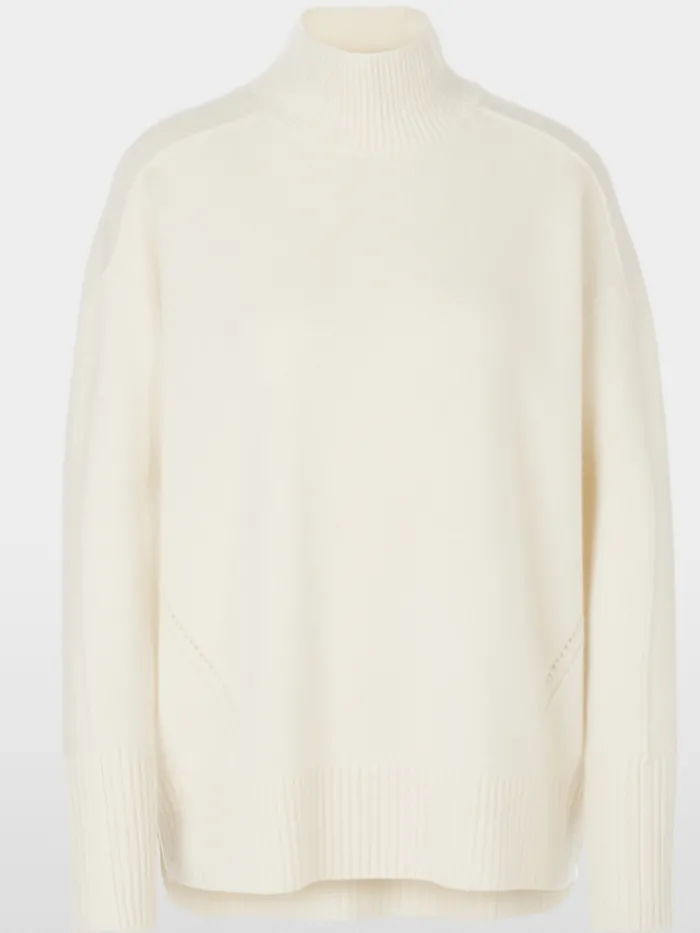 marc_cain_sports_rethink__0-6.webp Marc Cain Sports Knitwear | Luxury Gifts^Rethink Together Turtleneck Jumper In Off White XS 41