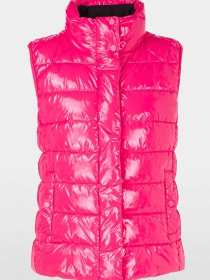 marc_cain_sports_shiny_qu_0.webp Marc Cain Sports Coats And Jackets | Puffers And Gilets^Shiny Quilted Gilet XS 37.03 W36 Col 244