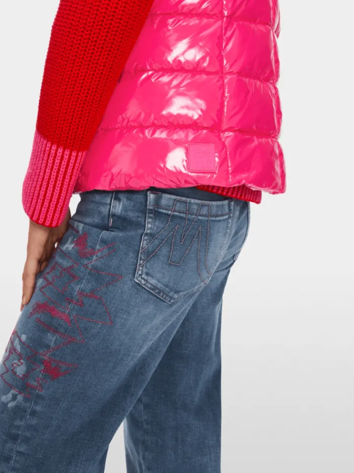 marc_cain_sports_shiny_qu_5.webp Marc Cain Sports Coats And Jackets | Puffers And Gilets^Shiny Quilted Gilet XS 37.03 W36 Col 244