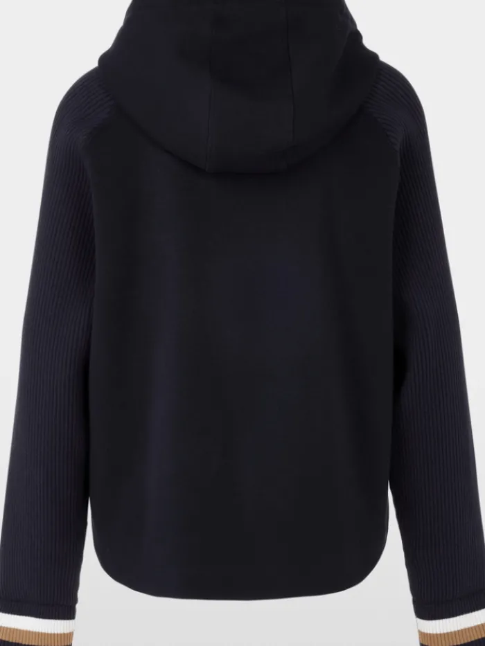 marc_cain_sports_womens_e_7.webp Marc Cain Sports Knitwear | Luxury Gifts^Women's Elegant Navy Sweatshirt In A-Line YS 44.04 J0