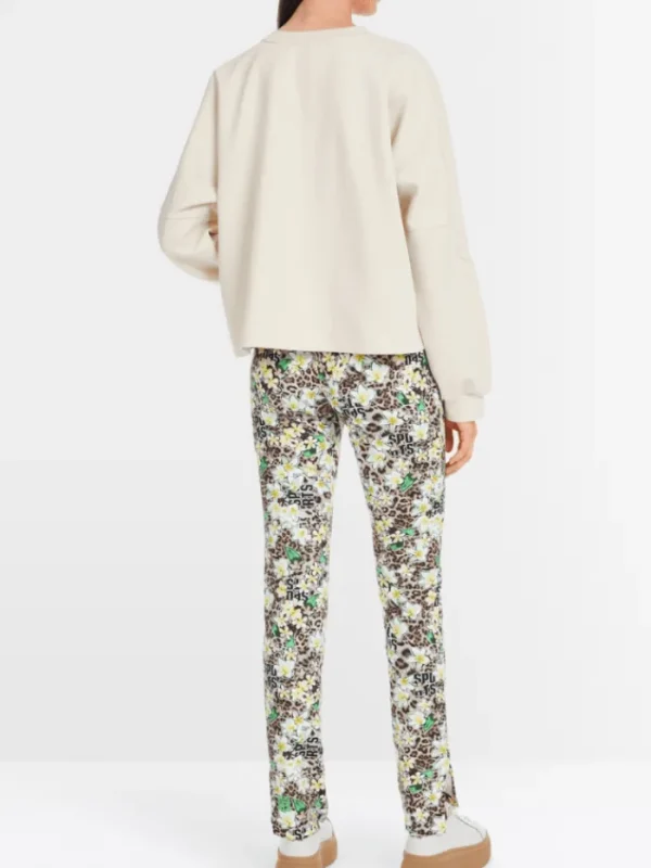 Marc Cain Sports Knitwear | Loungewear^Women's Kimono Style Sweatshirt In Soft Stone YS 44.0