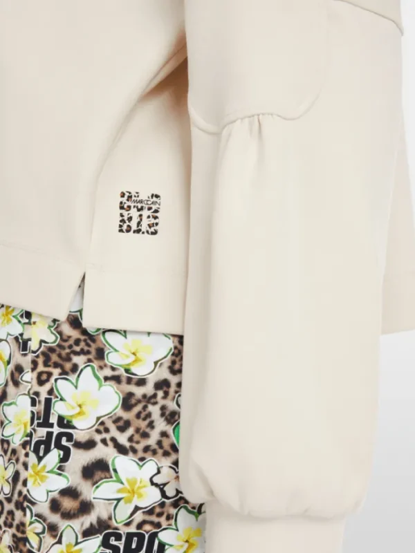 Marc Cain Sports Knitwear | Loungewear^Women's Kimono Style Sweatshirt In Soft Stone YS 44.0