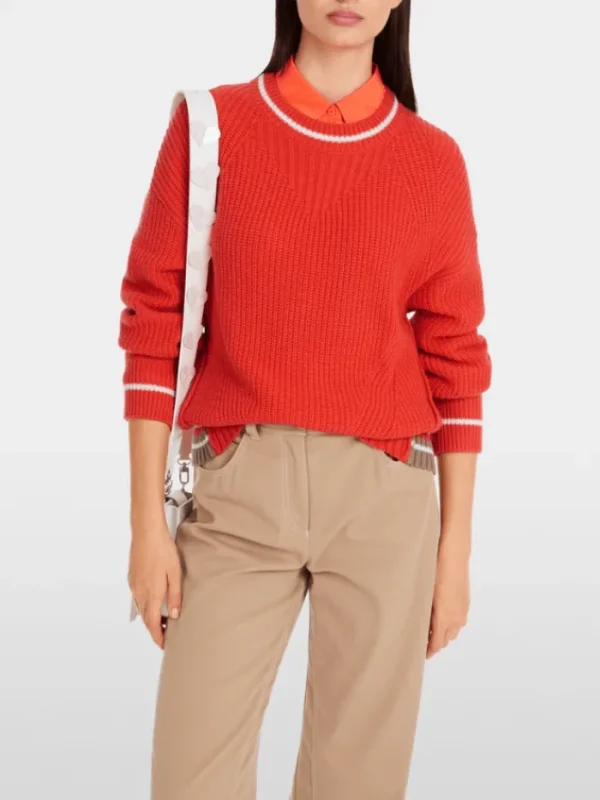 Marc Cain Sports Knitwear | Luxury Gifts^Women's Knitted Jumper In Campari YS 41.08 M19 COL 27
