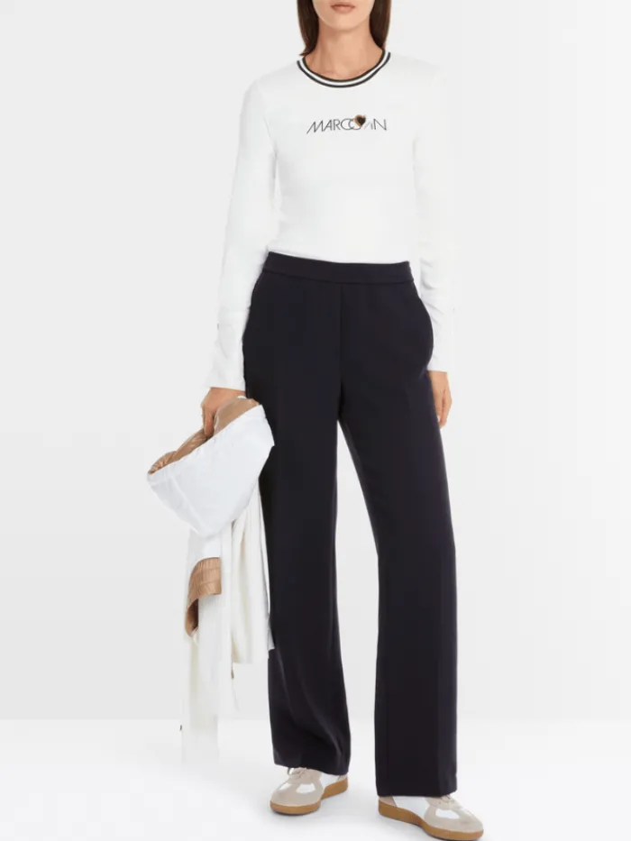 marc_cain_sports_womens_l_1-1.webp Marc Cain Sports Tops | Gifts Under £250^Women's Long Sleeved Top In Cotton Rib YS 48.15 J11 C