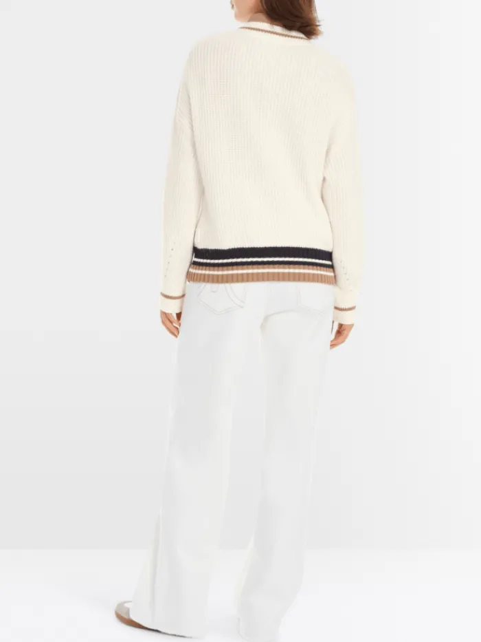 marc_cain_sports_womens_o_2.webp Marc Cain Sports Knitwear | Luxury Gifts^Women's Off White Knitted Jumper YS 41.08 M19 COL 110