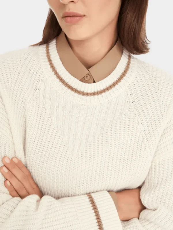 Marc Cain Sports Knitwear | Luxury Gifts^Women's Off White Knitted Jumper YS 41.08 M19 COL 110