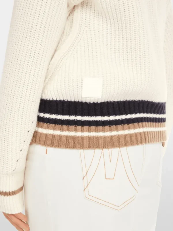 Marc Cain Sports Knitwear | Luxury Gifts^Women's Off White Knitted Jumper YS 41.08 M19 COL 110