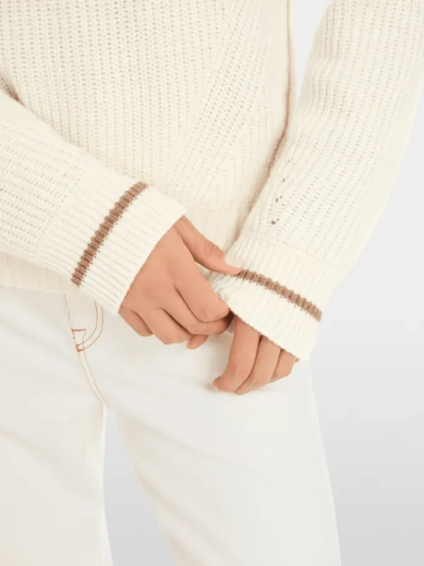 Marc Cain Sports Knitwear | Luxury Gifts^Women's Off White Knitted Jumper YS 41.08 M19 COL 110