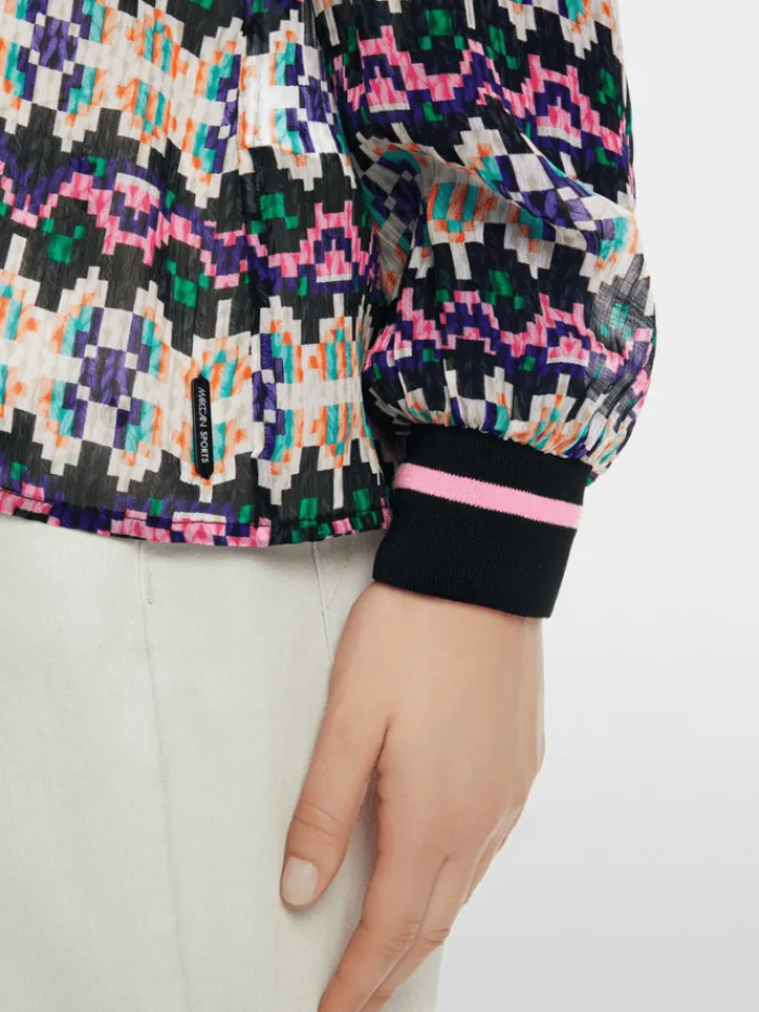 marc_cain_sports_womens_p_5-3.webp Marc Cain Sports Tops | Gifts Under £100^Women's Pull On Patterned Blouse XS 51.23 W57 Col 252