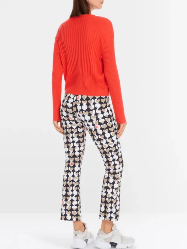 Marc Cain Sports Knitwear | Gifts Under £250^Women's "Rethink Together" V Neck Jumper In Campari O