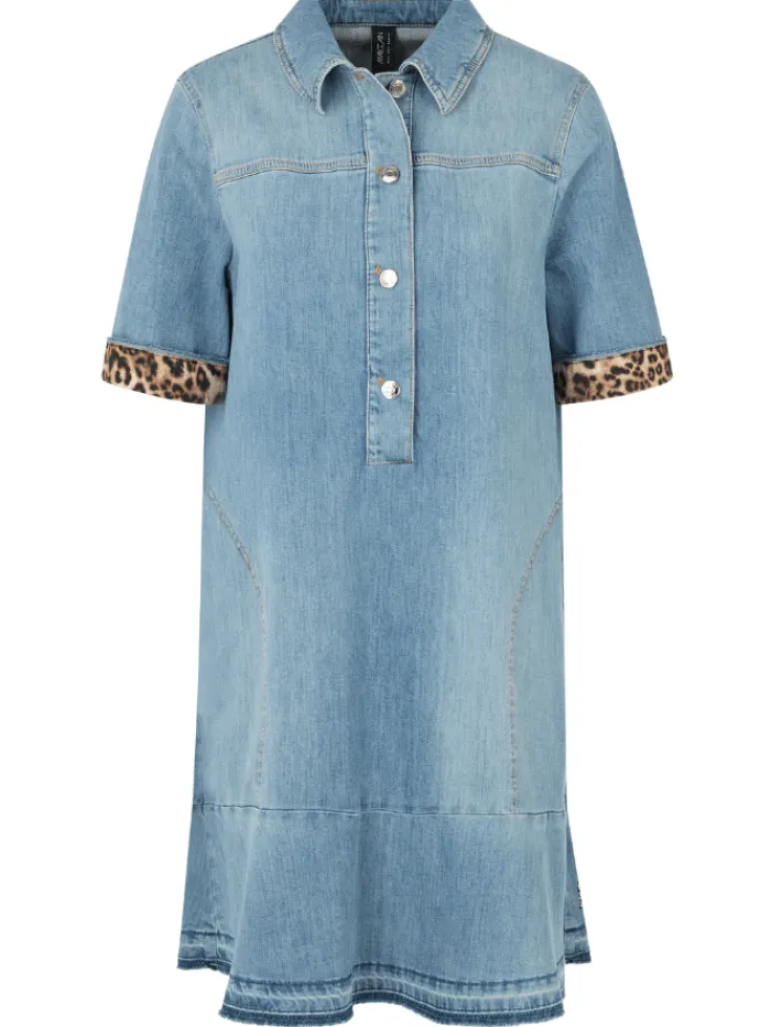 marc_cain_sports_womens_r_0-2.webp Marc Cain Sports Denim | Dresses^Women's Rethink Together Mini Shirt Dress In Blue YS