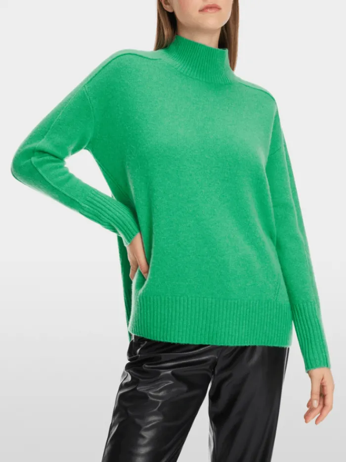 marc_cain_sports_womens_r_1-4.webp Marc Cain Sports Knitwear | Luxury Gifts^Women's Rethink Together Turtleneck Jumper In Green X
