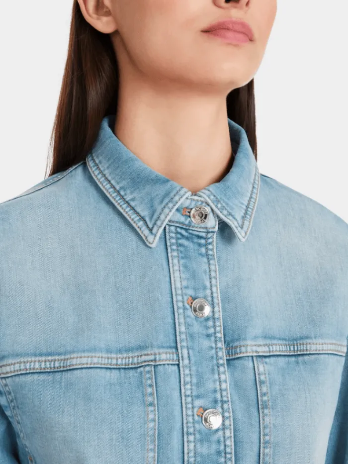 marc_cain_sports_womens_r_4.webp Marc Cain Sports Coats And Jackets | Denim^Women's Rethink Together Blue Wash Denim Jacket YS 31