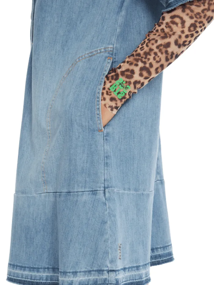 marc_cain_sports_womens_r_5-2.webp Marc Cain Sports Denim | Dresses^Women's Rethink Together Mini Shirt Dress In Blue YS