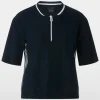Marc Cain Sports Knitwear | Sweatshirts And T-Shirts^Women's Short Sleeved Sweater In Navy YS 41.05 M09 CO