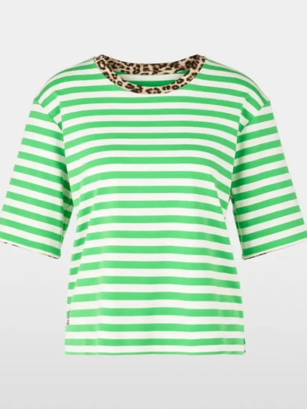 Marc Cain Sports Tops | Gifts Under £250^Women's Striped T-Shirt With 3/4 Sleeves YS 48.03 J21