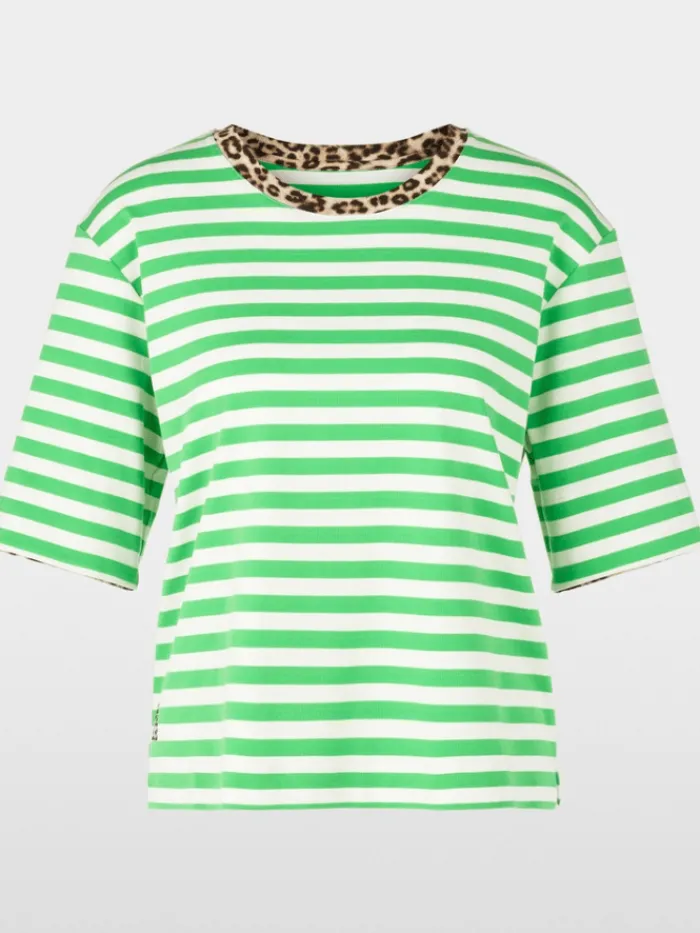 marc_cain_sports_womens_s_0-3.webp Marc Cain Sports Tops | Gifts Under £250^Women's Striped T-Shirt With 3/4 Sleeves YS 48.03 J21
