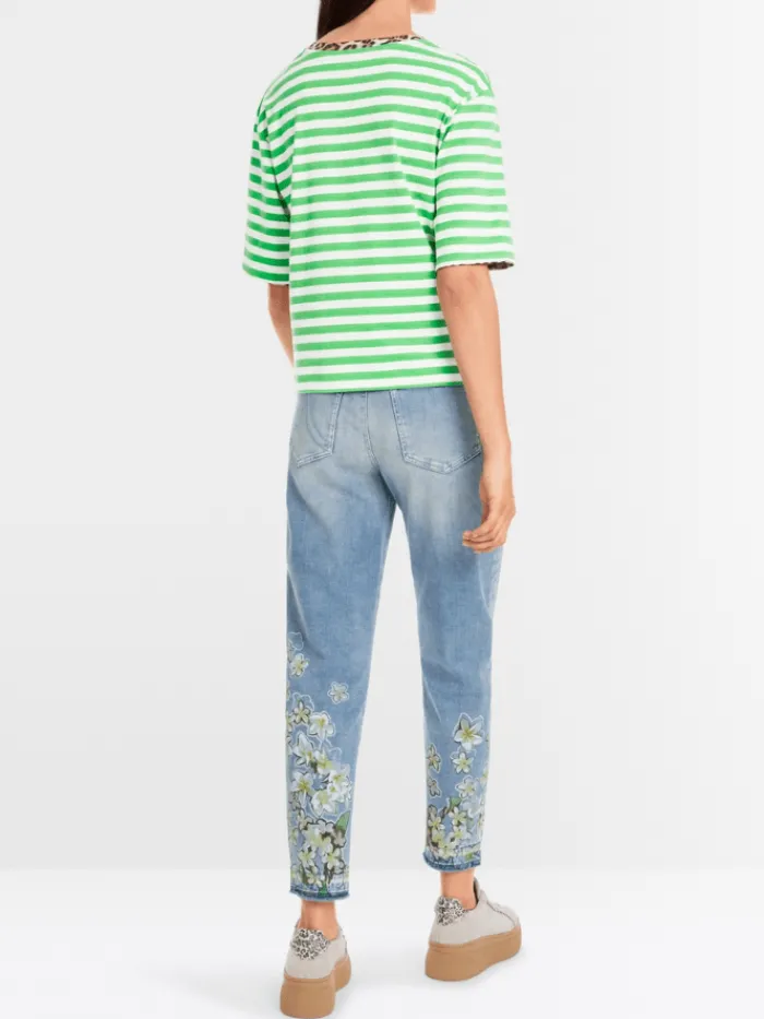 marc_cain_sports_womens_s_2-3.webp Marc Cain Sports Tops | Gifts Under £250^Women's Striped T-Shirt With 3/4 Sleeves YS 48.03 J21