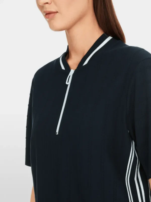 Marc Cain Sports Knitwear | Sweatshirts And T-Shirts^Women's Short Sleeved Sweater In Navy YS 41.05 M09 CO
