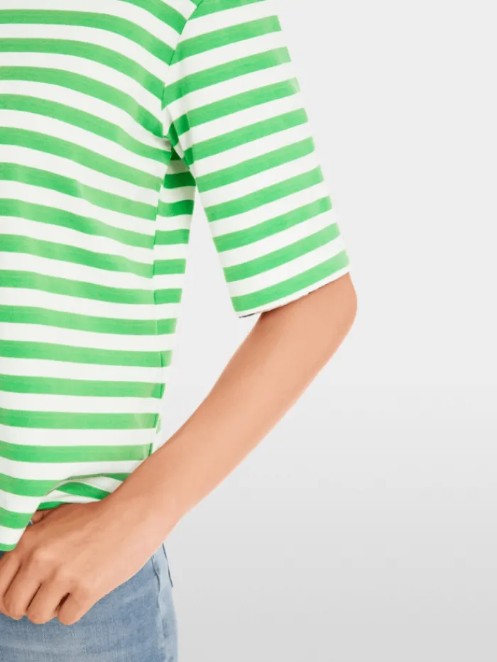 marc_cain_sports_womens_s_4-3.webp Marc Cain Sports Tops | Gifts Under £250^Women's Striped T-Shirt With 3/4 Sleeves YS 48.03 J21