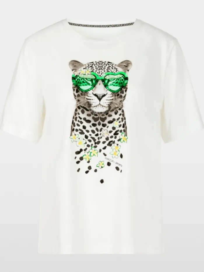 marc_cain_sports_womens_t_0-1.webp Marc Cain Sports Tops | T-Shirts^Women's T Shirt In Pure Cotton With Print YS 48.20 J2