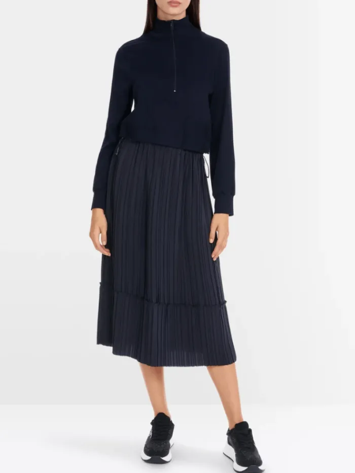 marc_cain_sports_womens_t_1.webp Marc Cain Sports Dresses | Luxury Gifts^Women's Two-In-One Midi Dress With Pleated Skirt YS 2