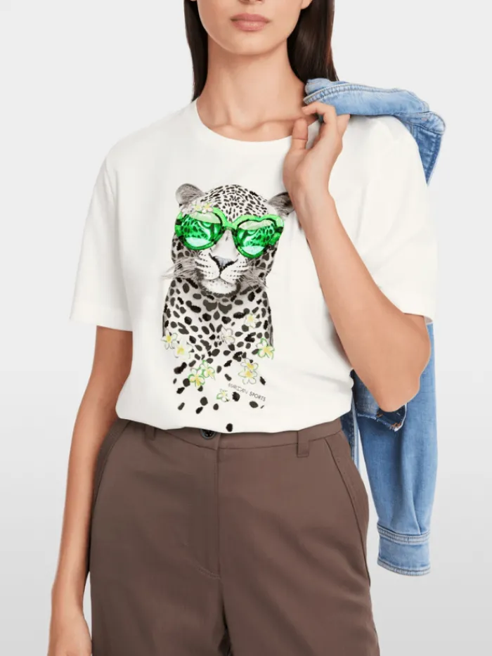marc_cain_sports_womens_t_2-1.webp Marc Cain Sports Tops | T-Shirts^Women's T Shirt In Pure Cotton With Print YS 48.20 J2