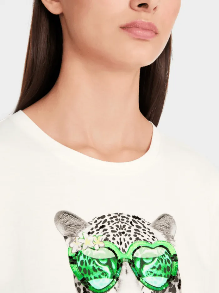 marc_cain_sports_womens_t_3-1.webp Marc Cain Sports Tops | T-Shirts^Women's T Shirt In Pure Cotton With Print YS 48.20 J2