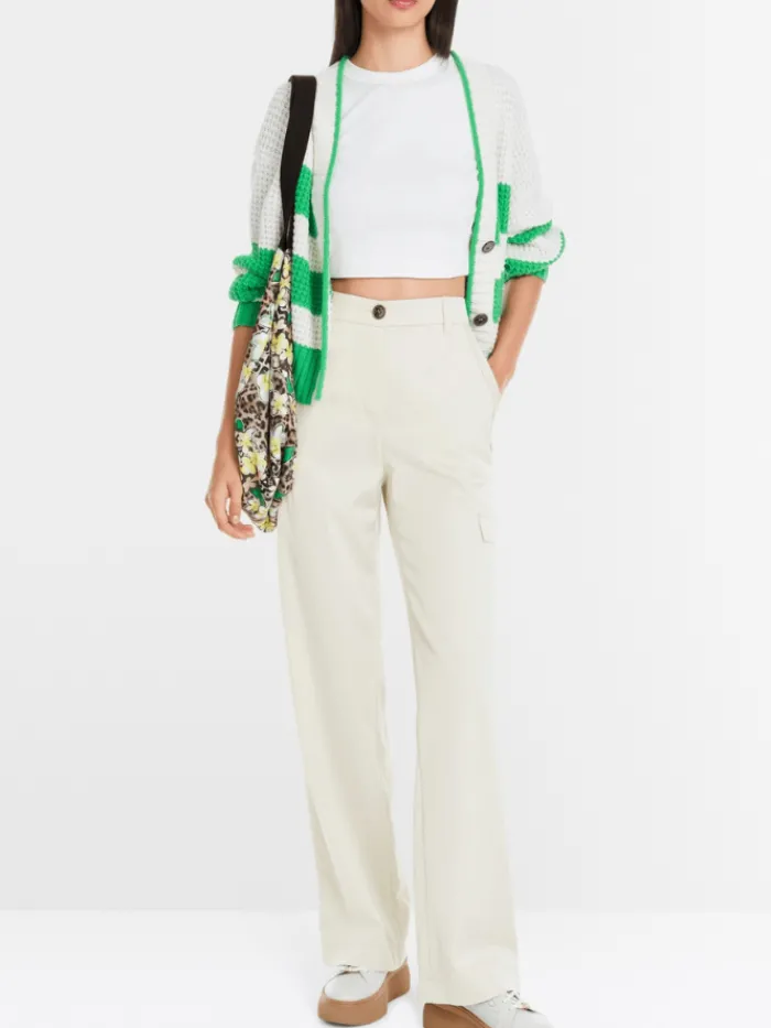 marc_cain_sports_womens_w_1.webp Marc Cain Sports Trousers | Luxury Gifts^Women's WIGAN Puddle Trousers In Stone YS 81.16 W31 C
